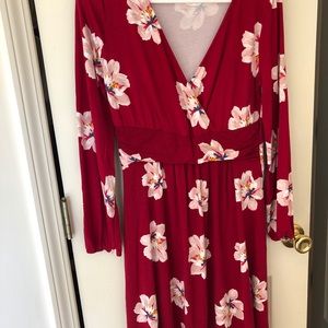 Old Navy Maternity Cross-front LS dress size small